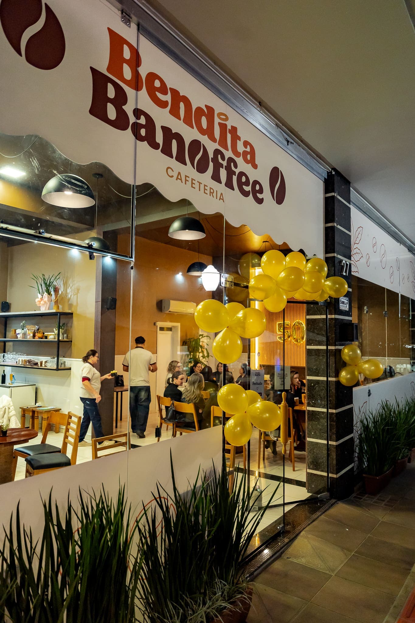 Espaço da Bendita Banoffee decorado para um evento